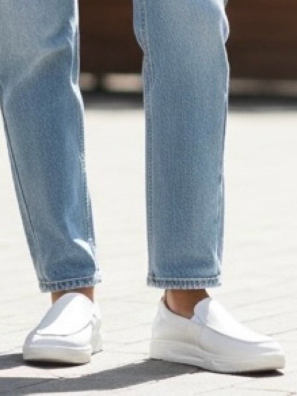 VITAFORM Sz 41H Soft White Leather Made for Comfort Loafer Slip On Women’s | NWT